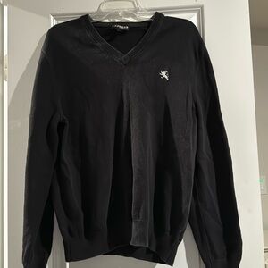 Men’s large black Express v-neck sweater